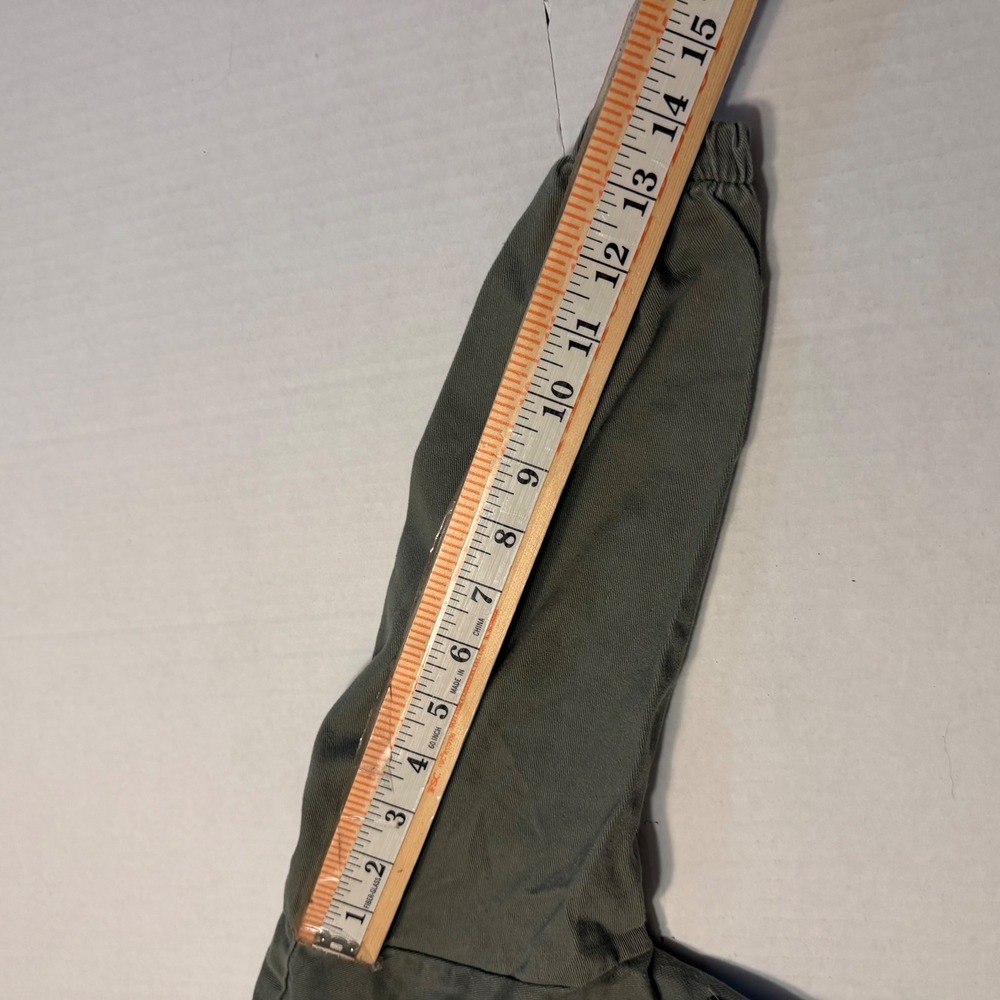 VTG Cherokee Kids Flight Bomber Jacket Olive Green Sherpa Collar Size 5 USA - Picture 4 of 8